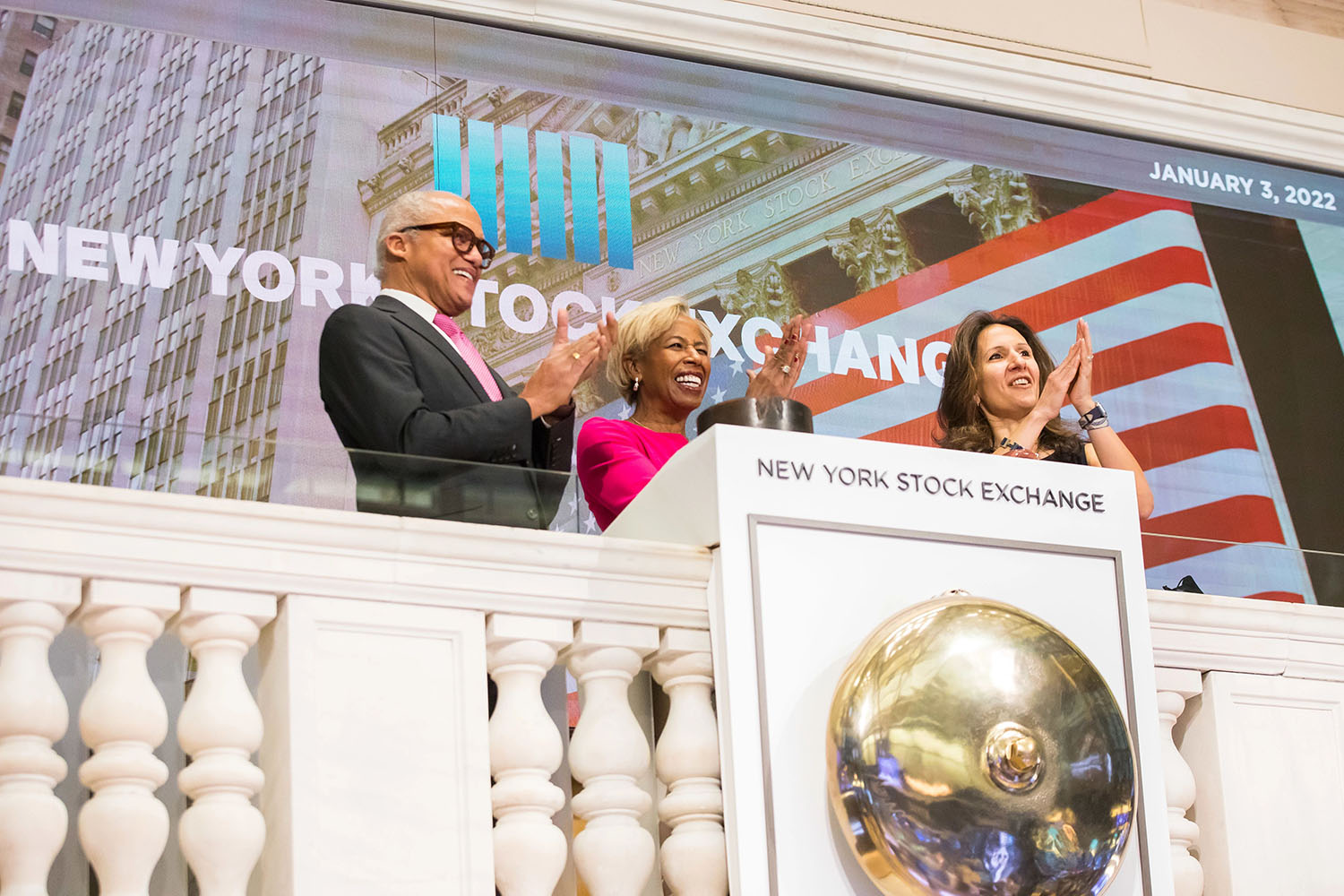 Sharon Bowen rings the Opening Bell
