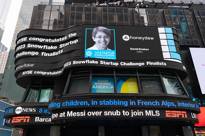 Times Square Billboard honeydew
